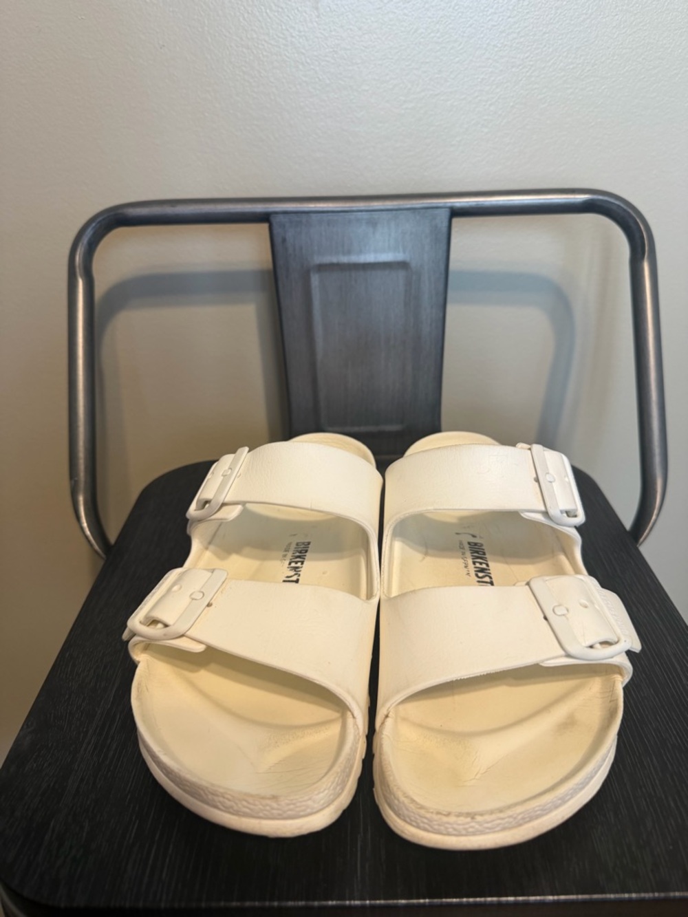 Birkenstock Eva Unisex Arizona Sandals White 38 - Picture 3 of 16